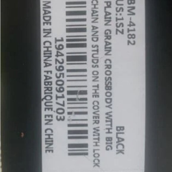 Badgley Mischka NWT monogram Bag black gold hardware studs Vegan leather - Picture 14 of 15